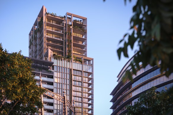 Artist's impression of the Oro building. 