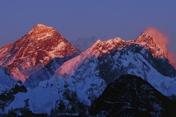 Mount Everest viewed from Gokyo Ri.