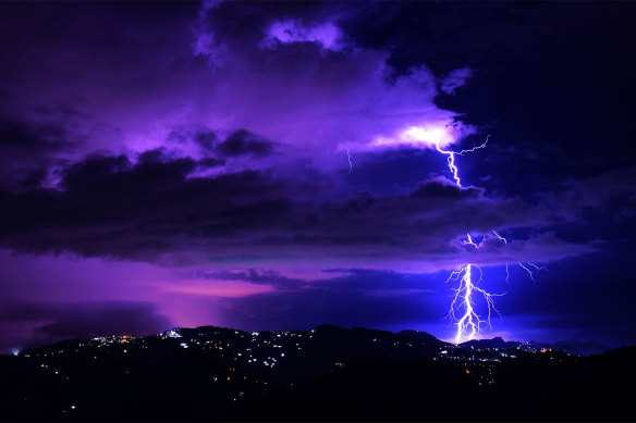 Lightning in the Philippines.
