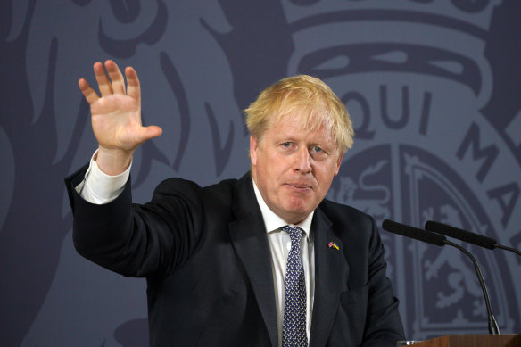 British Prime Minister Boris Johnson.