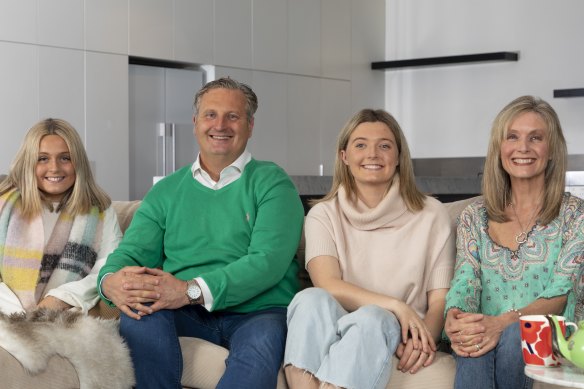 The Daltons, (from left) Holly, Matt, Millie and Kate, have been part of Gogglebox Australia since the show’s beginning.  