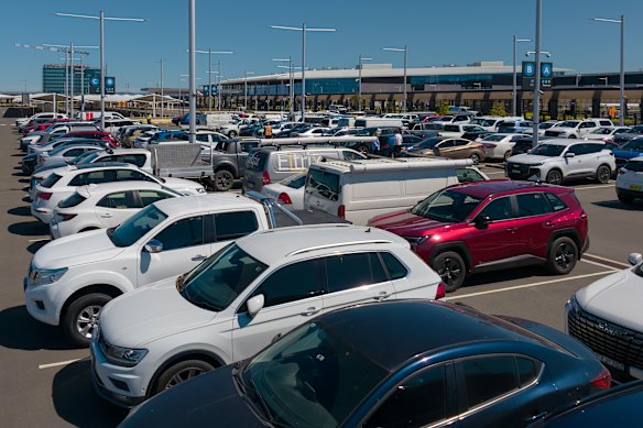 One of the carparks that is a short walk of the airport terminal.