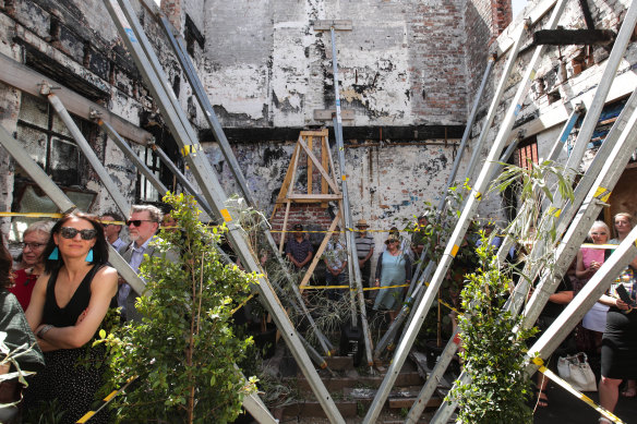 The Carlton theatre site on Thursday before it was rebuilt after a fire in 2018.