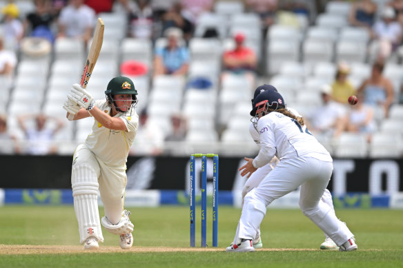 Beth Mooney top-scored for Australia in the second innings.