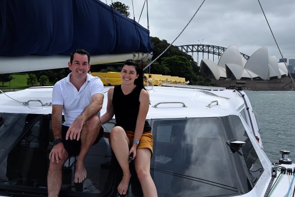 Nick Fabbri, 49, and Terysa Vanderloo, 34, have attracted many followers to their YouTube channel about sailing.