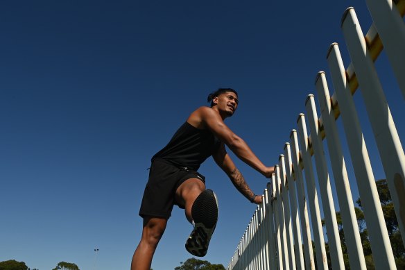 Talatau Amone wants to be in top shape in preparation for a comeback.