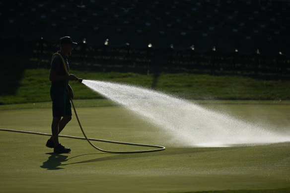 French protesters have been outraged at water exemptions for golf courses during the European drought.