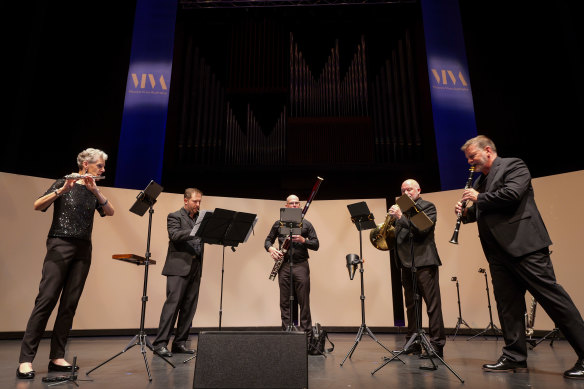 Ensemble Q at an earlier performance in Perth. 