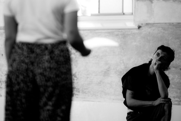 Actor Izabella Yena and director Benjamin Nichol at rehearsals for Kerosene by Theatreworks