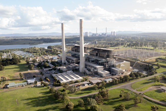 The decommissioned Liddell coal-fired power station, which is slated for a nuclear reactor site under the Coalition’s plans.