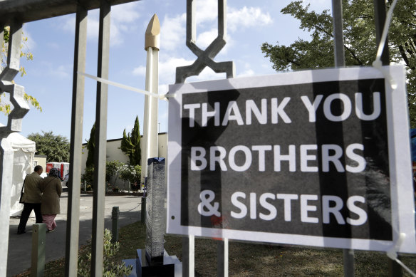 The Al Noor mosque in Christchurch.