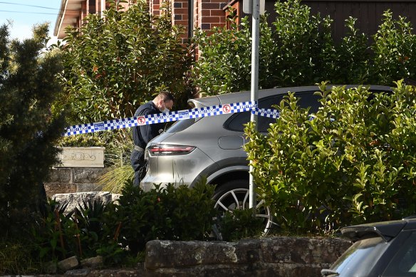 A gun believed to be linked to the daylight execution of Alen Moradian has been found inside a partially burnt-out Porsche.