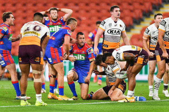 Broncos players copped abuse on social media after their loss to the Knights.