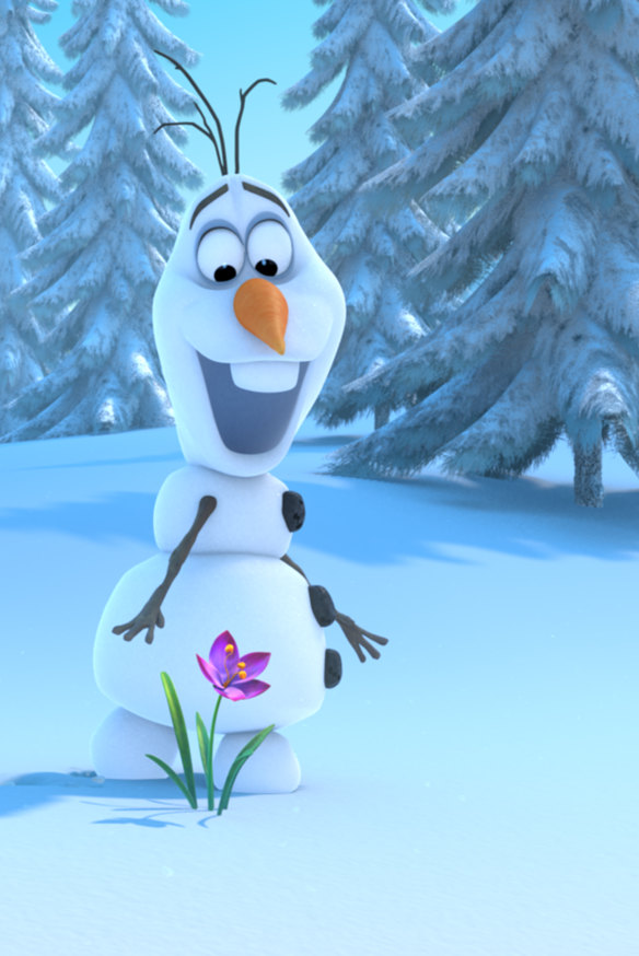 Gad’s child-like snowman, Olaf, in Frozen.