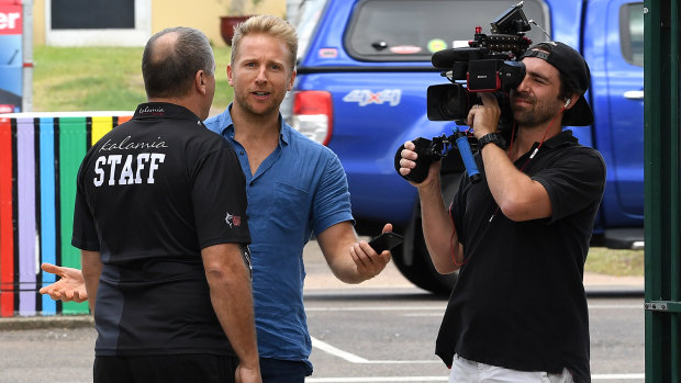 A television network is prevented from attending an event with One Nation leader Pauline Hanson addressing locals at a hotel in Ayr.