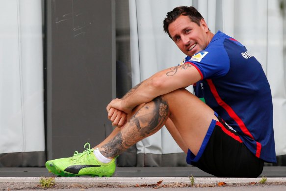 Sit up, take note: Mitchell Pearce has been granted the co-captaincy.