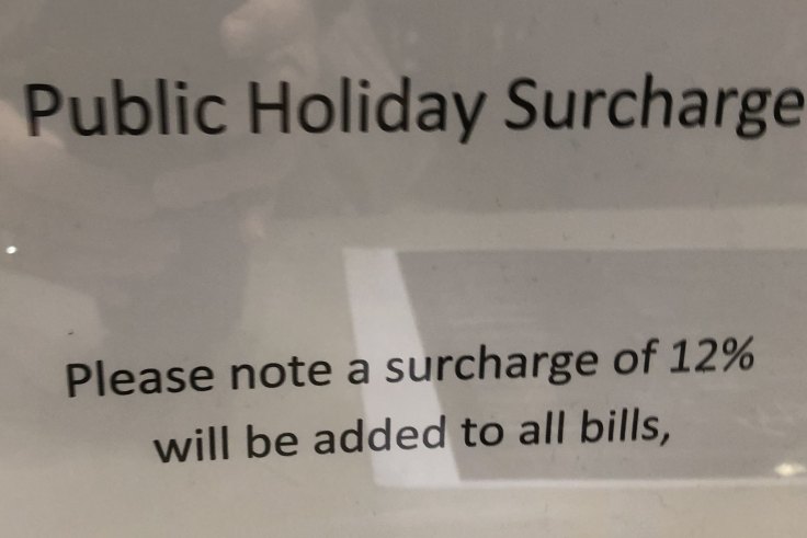 Public Holiday Surcharge Remains Despite Penalty Rates Reduction