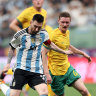 As it happened: Argentina beat Australia’s Socceroos 2-0 in international friendly in Beijing