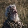 Bruce Pascoe on his property  Yumburra near Mallacoota in late 2020.