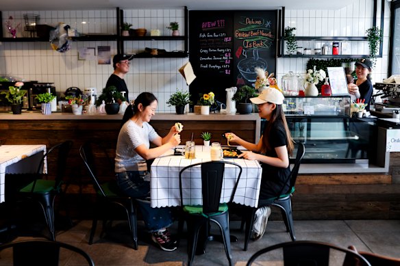 The cafe has a personal hand-crafted feel.