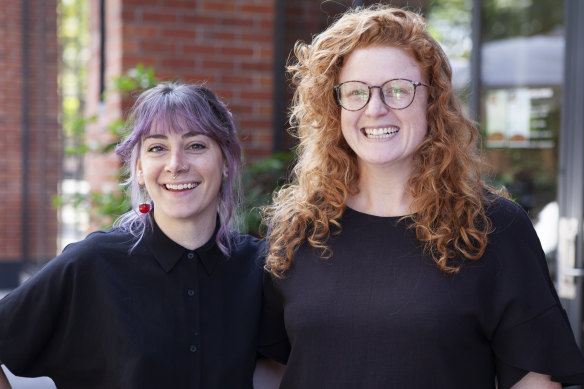 Head chef Caitlin Koether and venue manager Bonnie Maguire.
