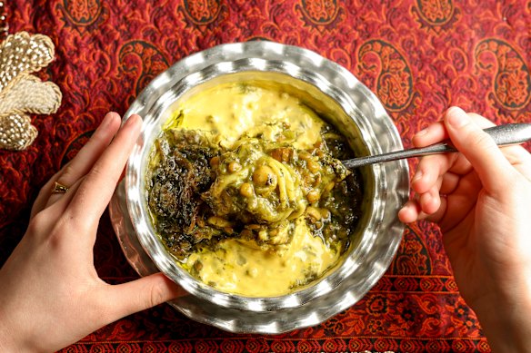 Ash reshteh soup at Maryam in Preston.