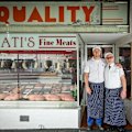 Leo Donati and son Marcello of Donati’s butcher shop on Lygon Street, Carlton.