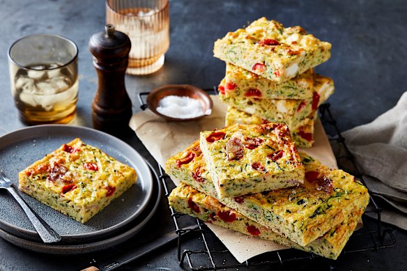 The options for adding your own creativity to zucchini slice are endless.