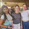 Mimi Felsch, Lucy Mogg and Rose Joseph at Griffith University.