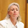 Senator Bridget McKenzie at an estimates hearing on Monday.