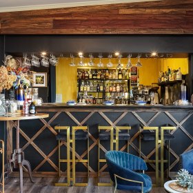 The bar. 