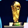 WASHINGTON, DC - DECEMBER 05: FIFA World Cup Trophy is displayed during the FIFA World Cup 2026 Official Draw at John F. Kennedy Center for the Performing Arts on December 05, 2025 in Washington, DC. (Photo by Mandel NGAN - Pool/Getty Images)
