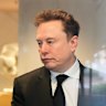 Elon Musk arrives at the US District Court in Oakland, California.