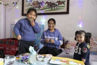  “When I grow up, I would like to have two kids, one son and one daughter,” 14-year-old Yueying (centre) says. “I also hope to develop my career because my own career can pave the way to the success of my children.”