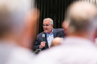 Prime Minister Scott Morrison visits Living Gems Retirement Village in South Caboolture in the seat of Longman, QLD.