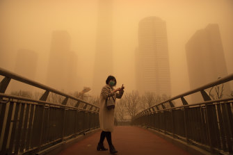 Air pollution has long caused health problems in Beijing, which was also hit by a sandstorm in early 2021.