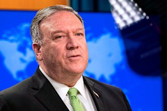 US Secretary of State Mike Pompeo, pictured, said it was "clear that China is modelling Hong Kong after itself".