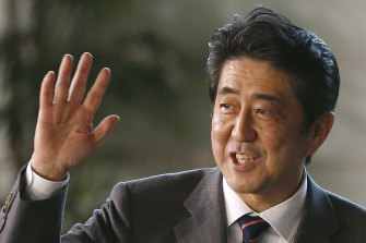 Shinzo Abe, 2012'de Japonya'nın başbakanı seçildikten sonra.