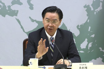 Taiwan’s Foreign Minister Joseph Wu 