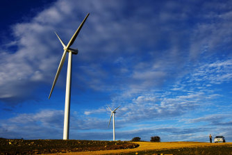 A windfarm near Canberra.