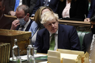 Boris Johnson faced a parliamentary grill on Wednesday (British time).