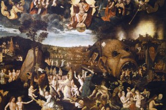 The Last Judgment by Hieronymus Bosch - what young  Richard Glover thought his face would look like when the wind changed. 