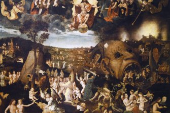 The Last Judgment by Hieronymus Bosch - what young Richard Glover thought his face would look like when the wind changed. 