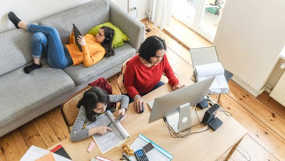 Women are bearing the brunt of lockdowns, losing hours and spending time on home learning.