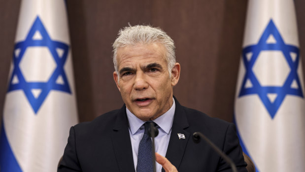 Israeli Prime Minister Yair Lapid said he was surprised by the government’s “hasty” decision-making, which coincided with the Jewish holy day of Simchat Torah.