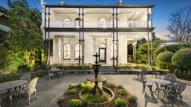 The mansion at 78 Williams Road, Prahran which housed the Jacques Reymond restaurant. 