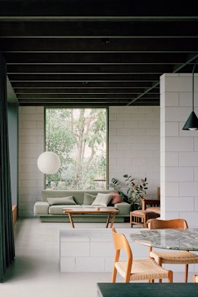Bright preferred a simple, functional interior.