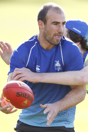 In the clear: North Melbourne's Ben Cunnington.