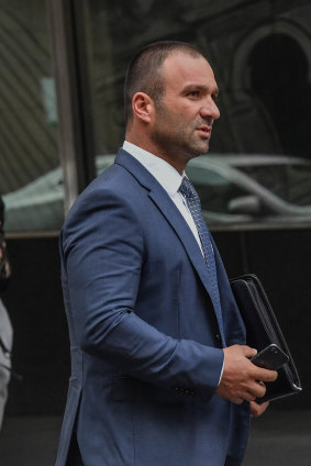 Raman Shaqiri at court in 2018.