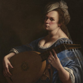 Artemisia Gentileschi, Self Portrait as a Lute Player, about 1615-18